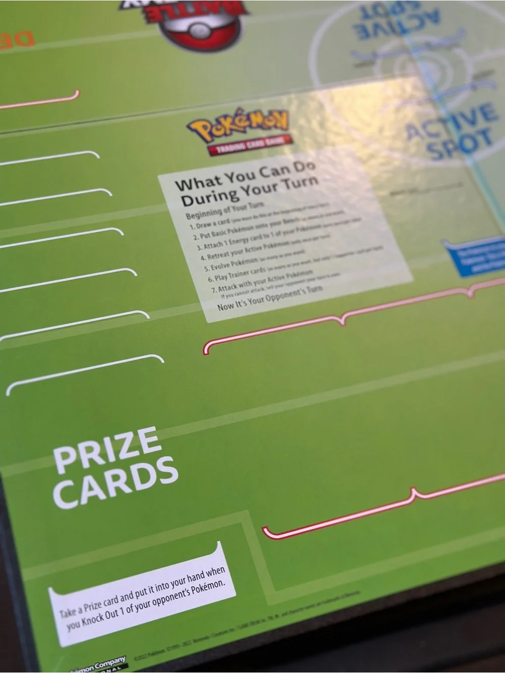 Folding Pokemon Trading Card Game Battle Academy Playboard